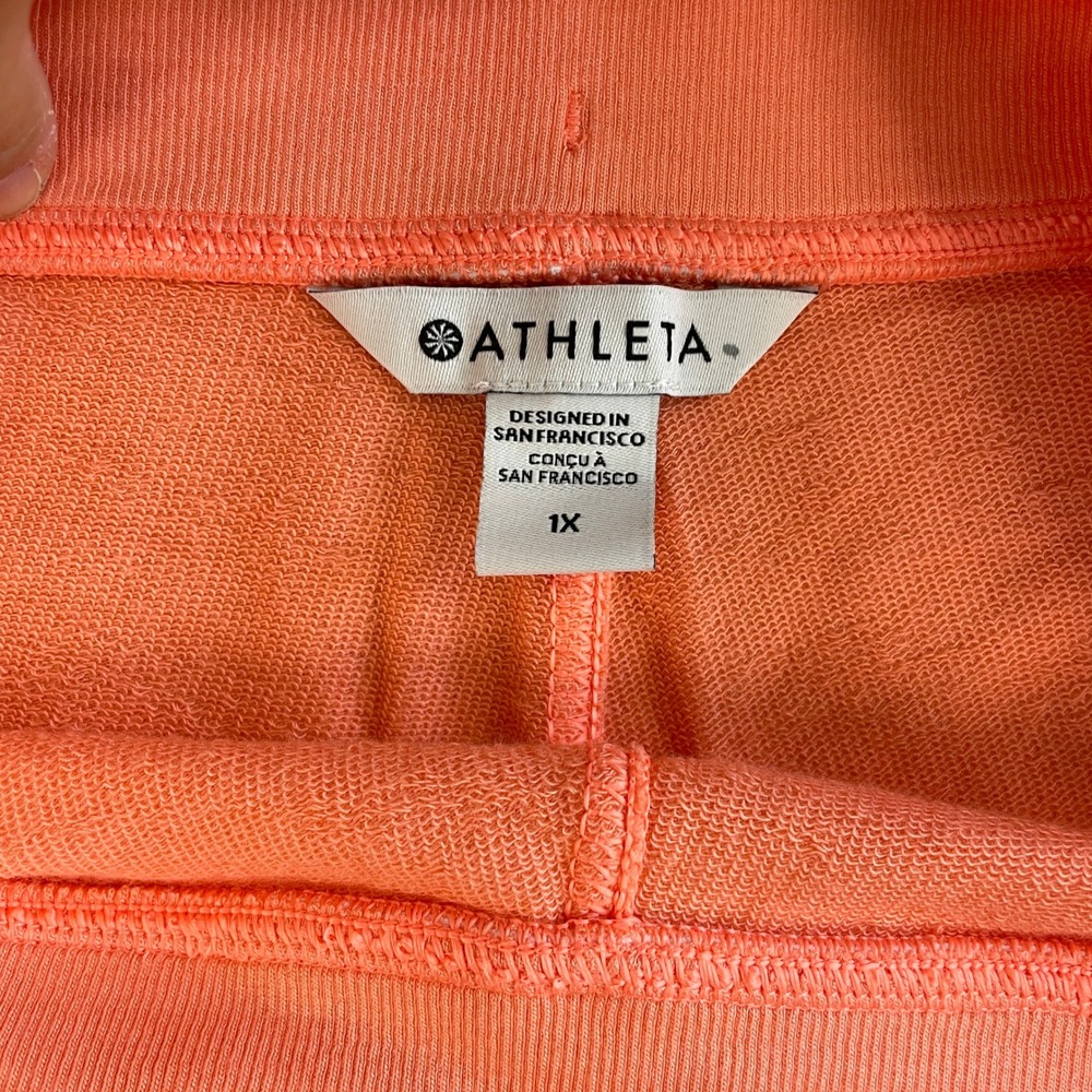 Athleta Balance 4" Shortie Mini Shorts Womens 1X Activewear Athletic Coral - Picture 4 of 6